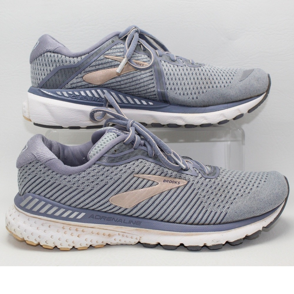 Brooks Adrenaline GTS 20 Womens 9 Wide D Grey Rose Gold Running Shoes